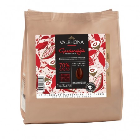 Chocolat Valrhona Guanaja 70% en pistoles 1kg