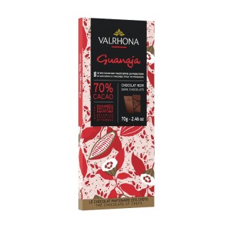 Tablette Chocolat noir de couverture Guanaja  Valrhona 70% 70gr