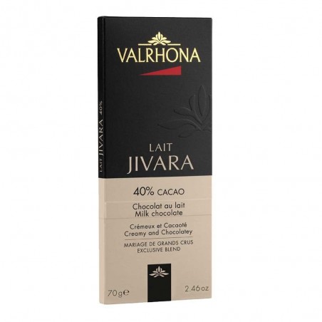 Tablette de chocolat au lait Valrhona Jivara 40%