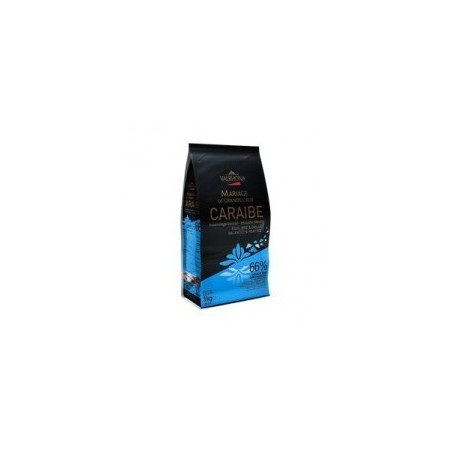 Chocolat Valrhona caraïbe 66% en pistoles 3kg