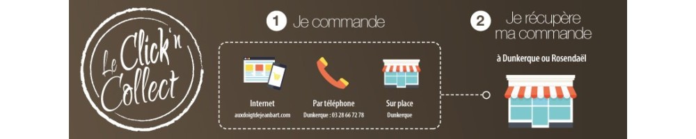 Click and collect patisserie Vandewalle Aux doigts de Jean Bart Dunkerque